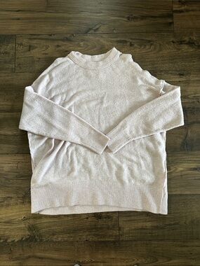 Aerie Light Pink Oversized Crewneck Sweater - Medium